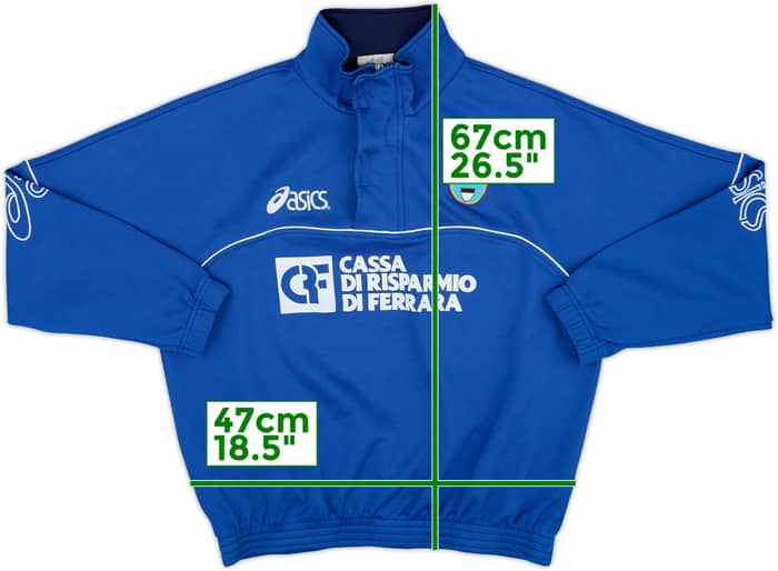 2002-03 SPAL Asics 1/4 Zip Drill Top - 8/10 - (XL)