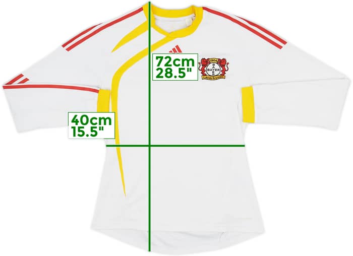 2009-10 Bayer Leverkusen Player Issue Away L/S Shirt - 7/10 - (M)