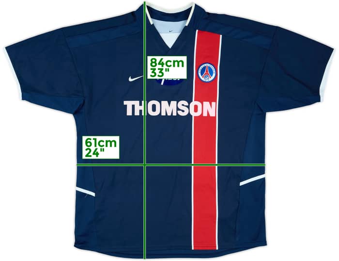 2002-03 Paris Saint-Germain Home Shirt #11 - 8/10 - (XL)