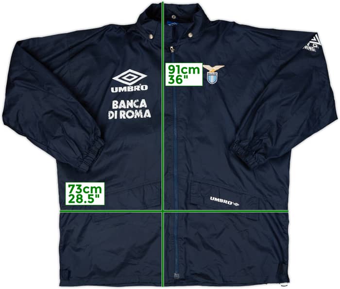 1993-94 Lazio Umbro Hooded Rain Jacket - 4/10 - (XXL)