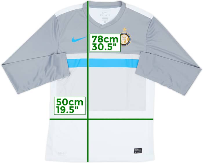 2011-12 Inter Milan Nike Training L/S Shirt - 8/10 - (M)