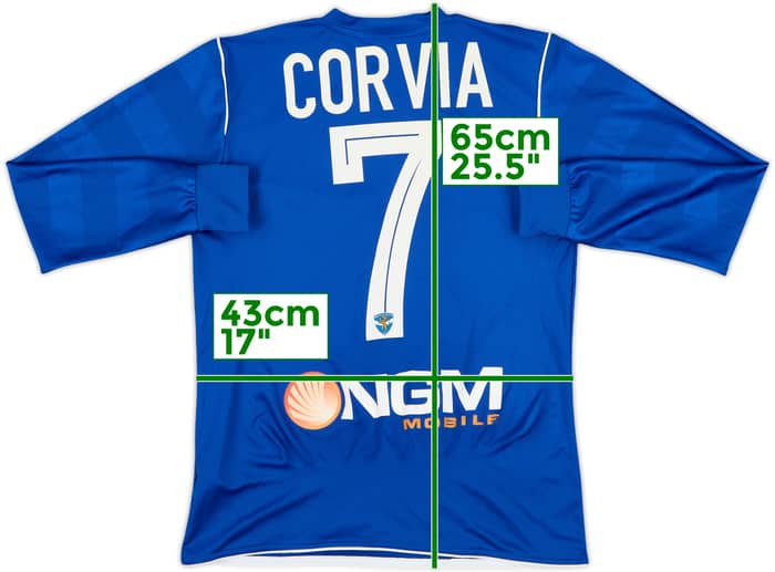 2013-14 Brescia adidas Training L/S Shirt Corvia #7 - 5/10 - (XS)