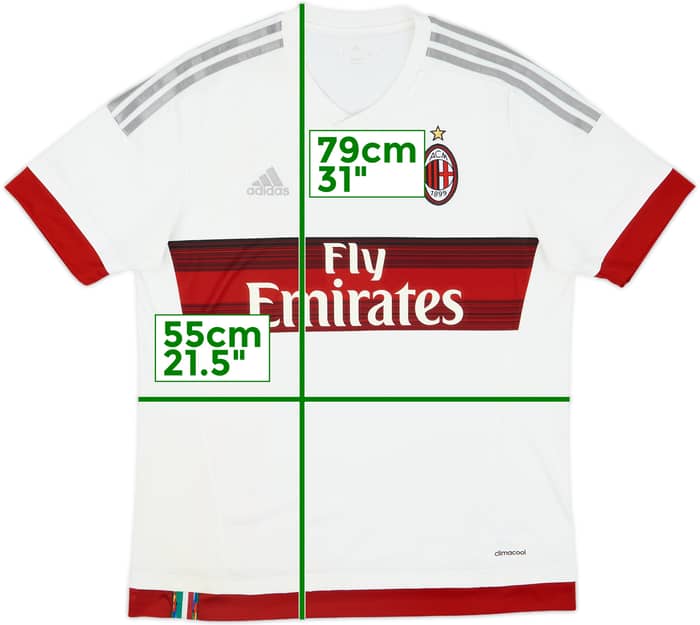 2015-16 AC Milan Away Shirt - 4/10 - (L)
