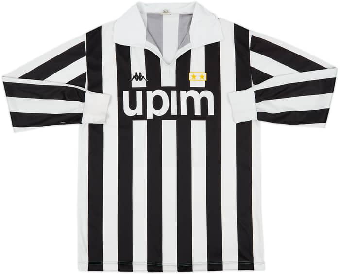 1989-90 Juventus Basic Home L/S Shirt #11 - 7/10 - (L)