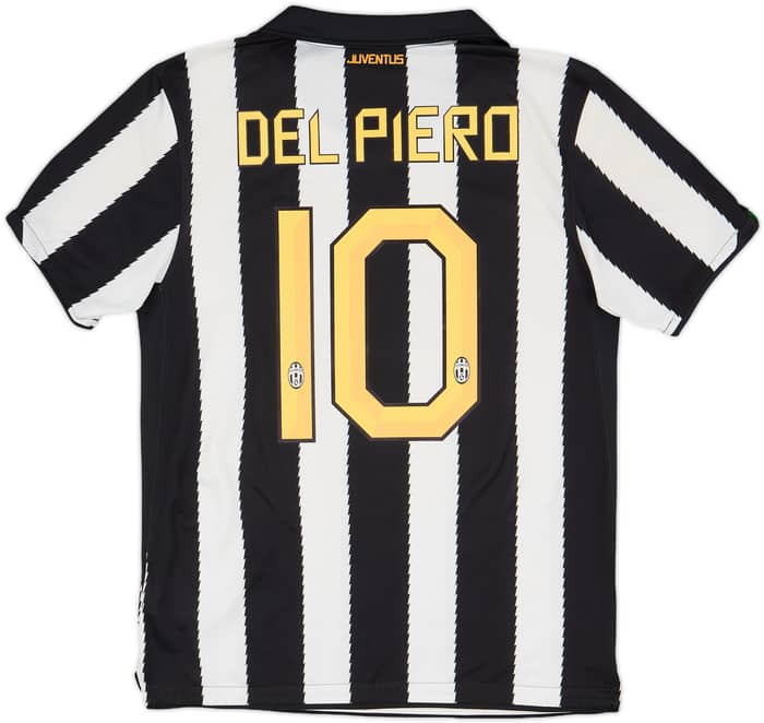 2010-11 Juventus Home Shirt Del Piero #10 - 6/10 - (M)