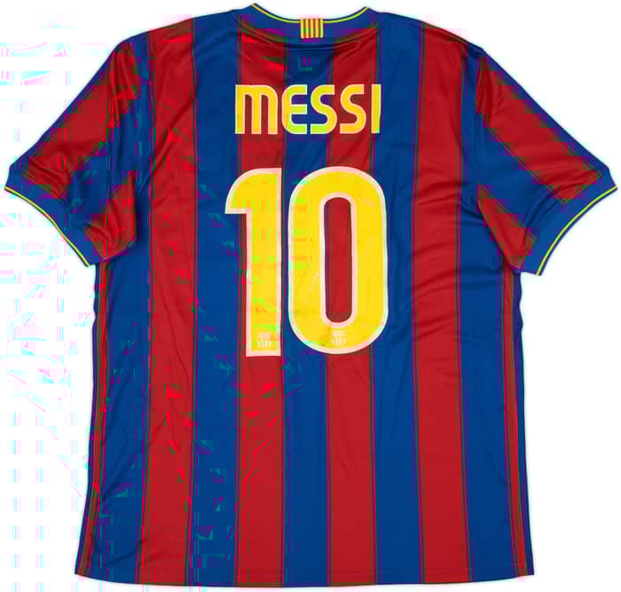 2009-10 Barcelona Home Shirt Messi #10 - 6/10 - (L)