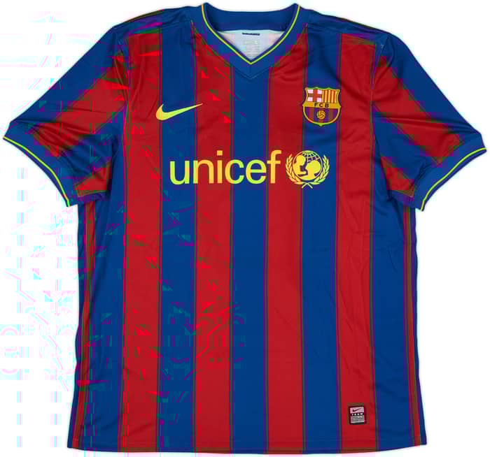 2009-10 Barcelona Home Shirt Messi #10 - 6/10 - (L)