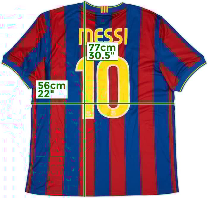 2009-10 Barcelona Home Shirt Messi #10 - 6/10 - (L)