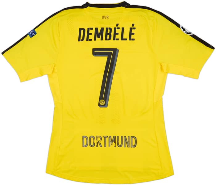 2016-17 Borussia Dortmund Authentic Home Shirt (ACTV Fit) Dembele #7 - 5/10 - (XL)