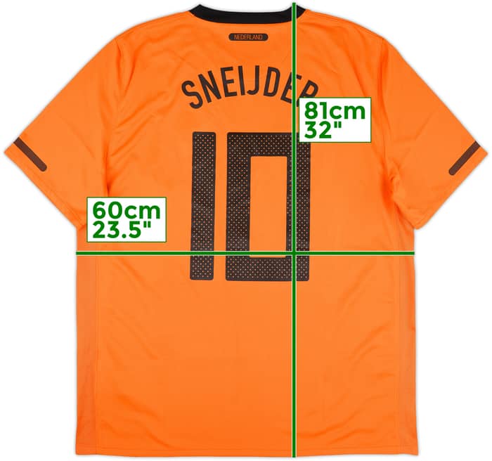 2010-11 Netherlands Home Shirt Sneijder #10 - 8/10 - (XL)