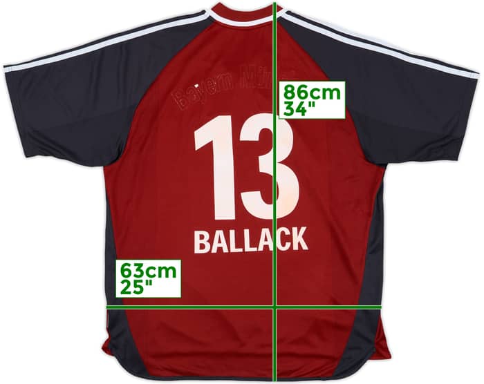 2002-03 Bayern Munich Home Shirt Ballack #13 - 4/10 - (XL)