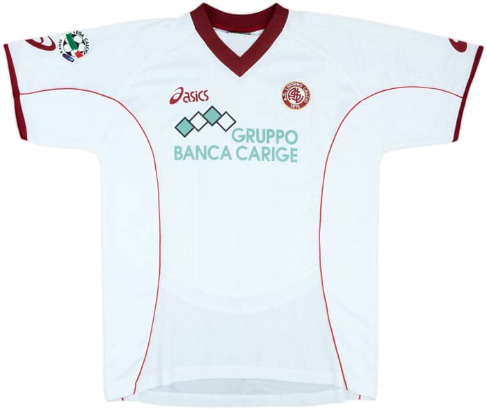 2003-04 Livorno Match Issue Away Shirt Ruotolo #67