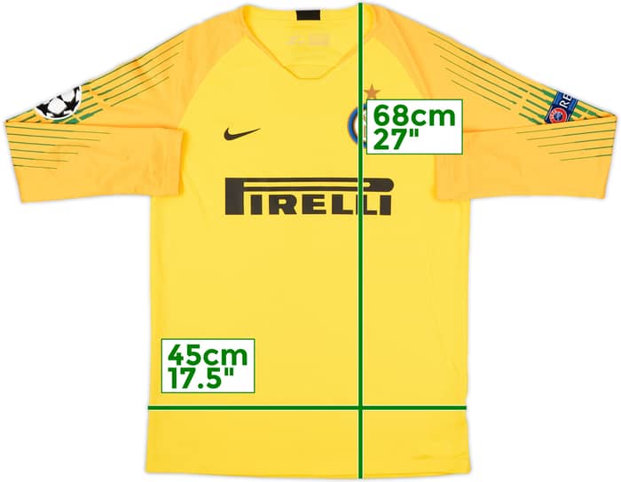 2018-19 Inter Milan GK Shirt - 7/10 - (XL.Boys)