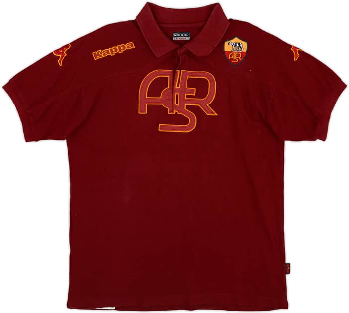 2002-03 Roma Kappa Polo Shirt - 6/10 - (XL)