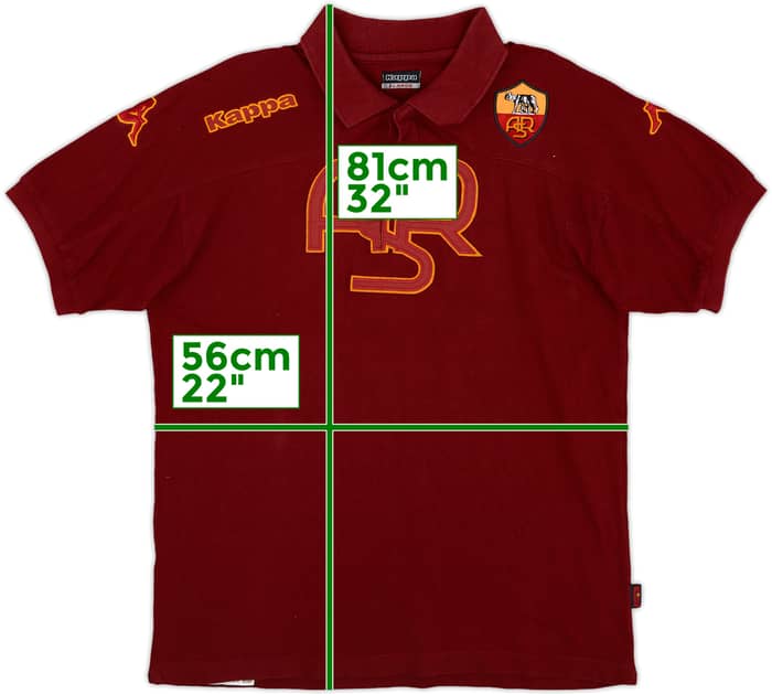 2002-03 Roma Kappa Polo Shirt - 6/10 - (XL)