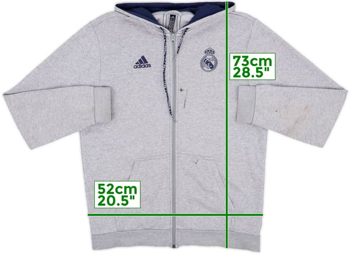 2019-20 Real Madrid adidas Hooded Track Jacket - 5/10 - (L)