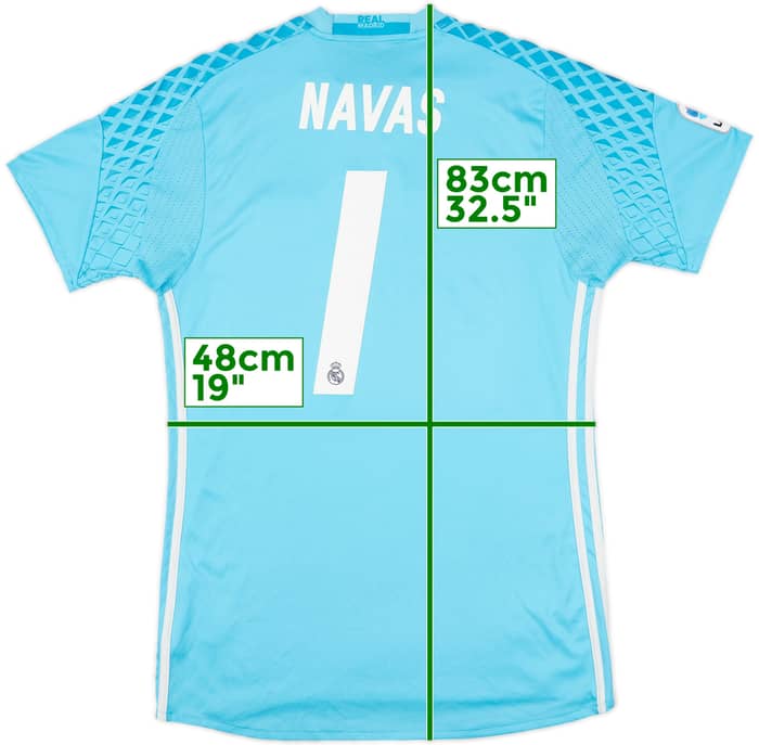 2016-17 Real Madrid GK Shirt Navas #1 - 7/10 - (M)