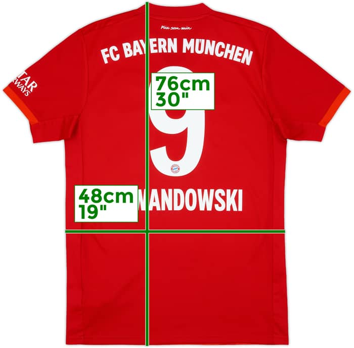 2019-20 Bayern Munich Home Shirt Lewandowski #9 - 10/10 - (S)