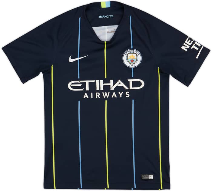2018-19 Manchester City Away Shirt Kompany #4 - 9/10 - (S)