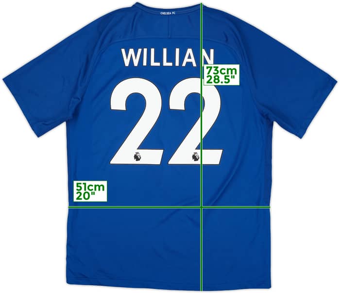 2017-18 Chelsea Home Shirt Willian #22 - 7/10 - (XL)