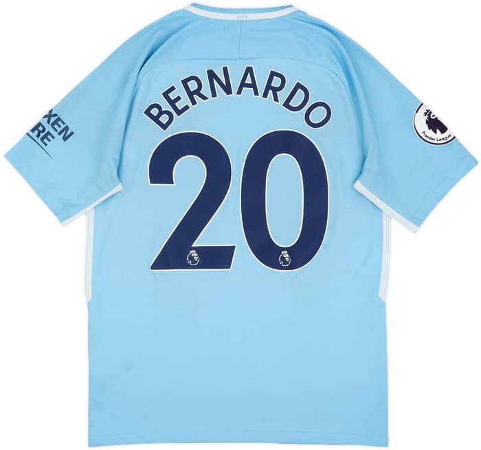 2017-18 Manchester City Home Shirt Bernardo #20 - 5/10 - (M)