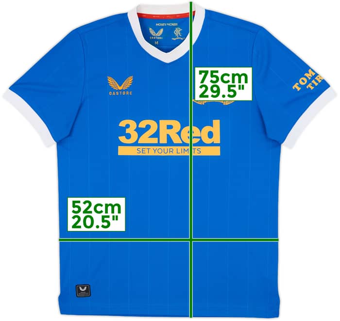 2021-22 Rangers Home Shirt - 5/10 - (M)