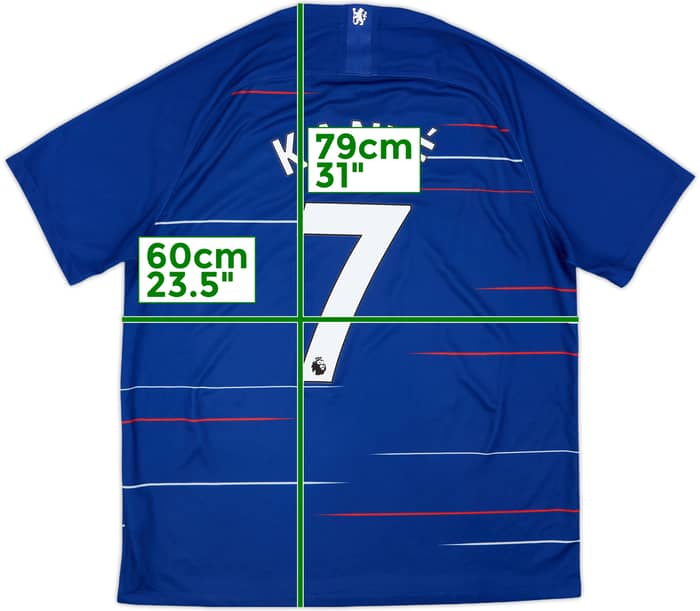 2018-19 Chelsea Home Shirt Kante #7 - 9/10 - (XL)