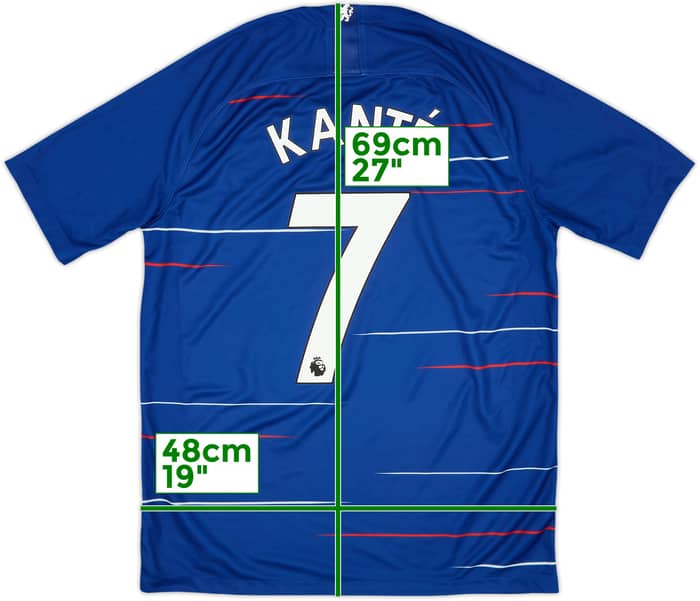 2018-19 Chelsea Home Shirt Kante #7 - 8/10 - (M)
