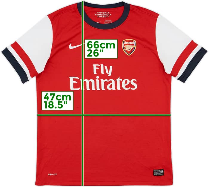 2012-14 Arsenal Home Shirt Giroud - 7/10 - (XL.Boys)