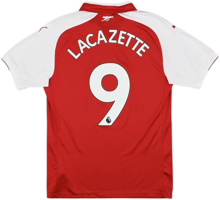 2017-18 Arsenal Home Shirt Lacazette #9 - 9/10 - (S)