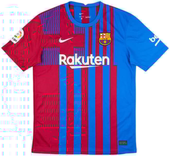 2021-22 Barcelona Home Shirt - 8/10 - (L)