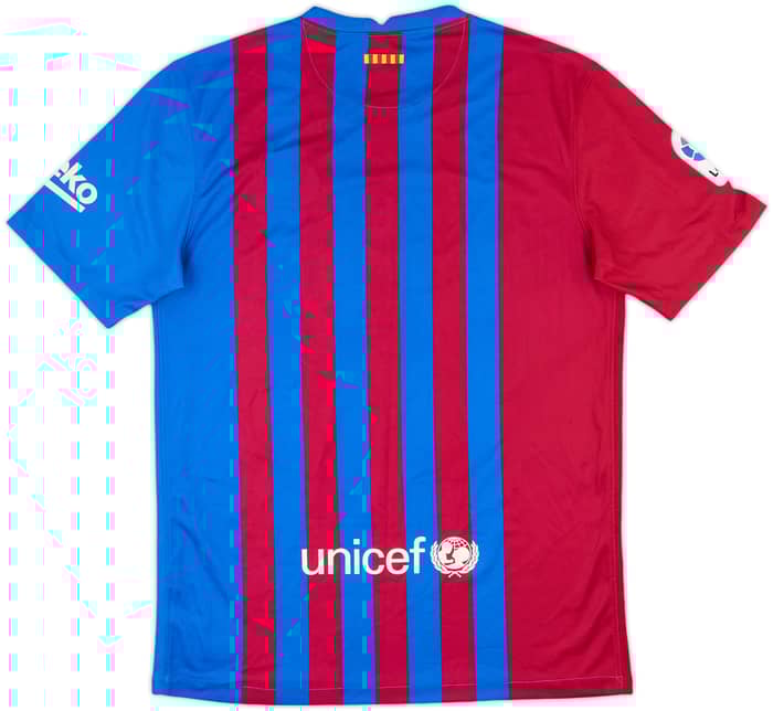 2021-22 Barcelona Home Shirt - 8/10 - (L)