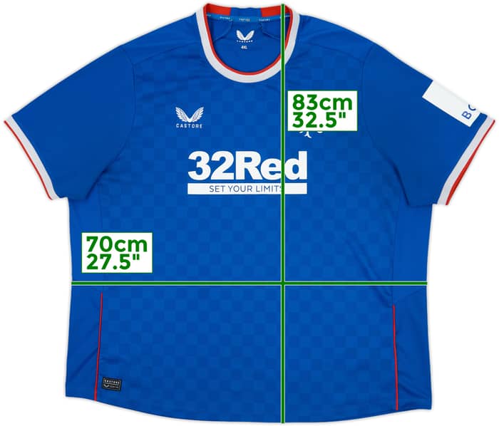 2022-23 Rangers Home Shirt - 7/10 - (4XL)