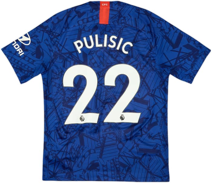 2019-20 Chelsea Home Shirt Pulisic #22 - 8/10 - (M)