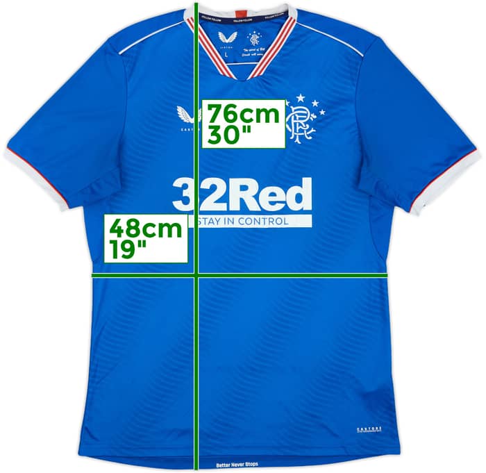 2020-21 Rangers Home Shirt - 5/10 - (L)