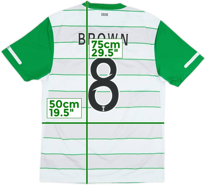 2011-12 Celtic Away Shirt Brown #8 - 8/10 - (M)