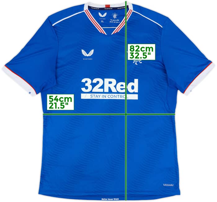 2020-21 Rangers Home Shirt - 6/10 - (XL)