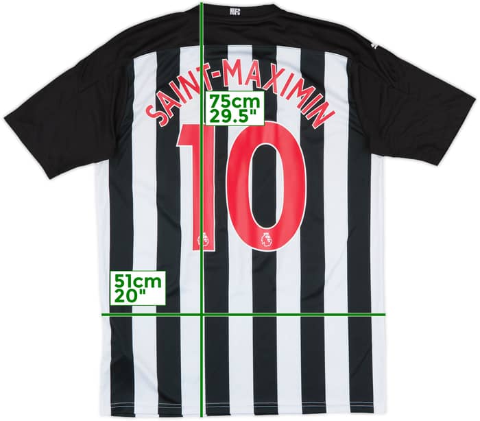 2020-21 Newcastle Home Shirt Saint-Maximin #10 - 8/10 - (L)