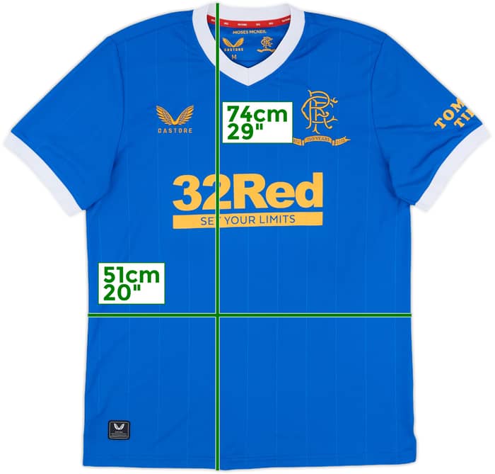 2021-22 Rangers Home Shirt - 10/10 - (M)