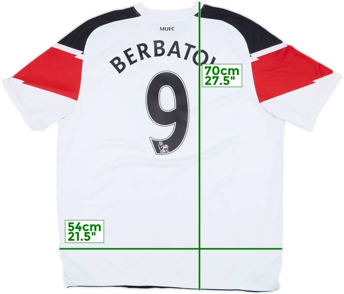 2010-12 Manchester United Away Shirt Berbatov #9 - 5/10 - (XL)