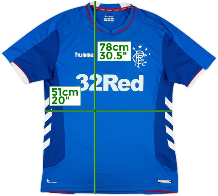 2018-19 Rangers Home Shirt - 8/10 - (L)
