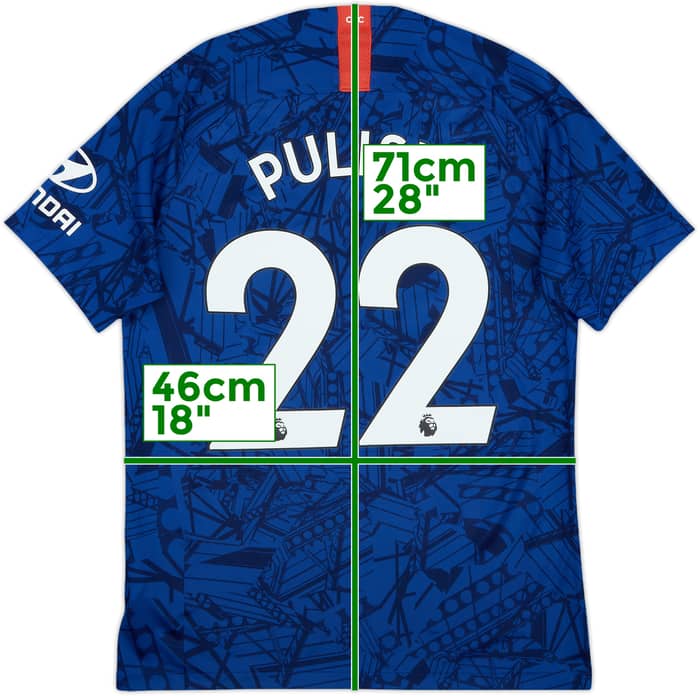 2019-20 Chelsea Home Shirt Pulisic #22 - 8/10 - (M)