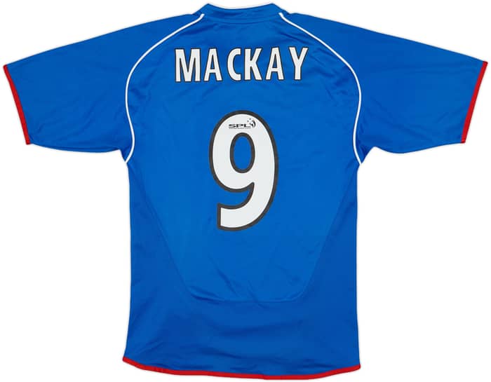 2005-06 Rangers Home Shirt Mackay #9 - 5/10 - (XL.Boys)