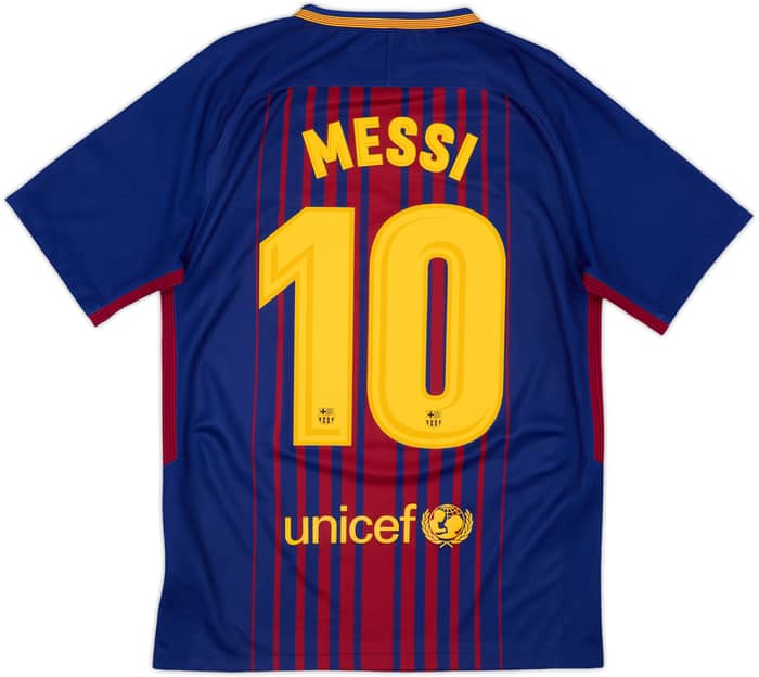 2017-18 Barcelona Home Shirt Messi #10 - 10/10 - (S)