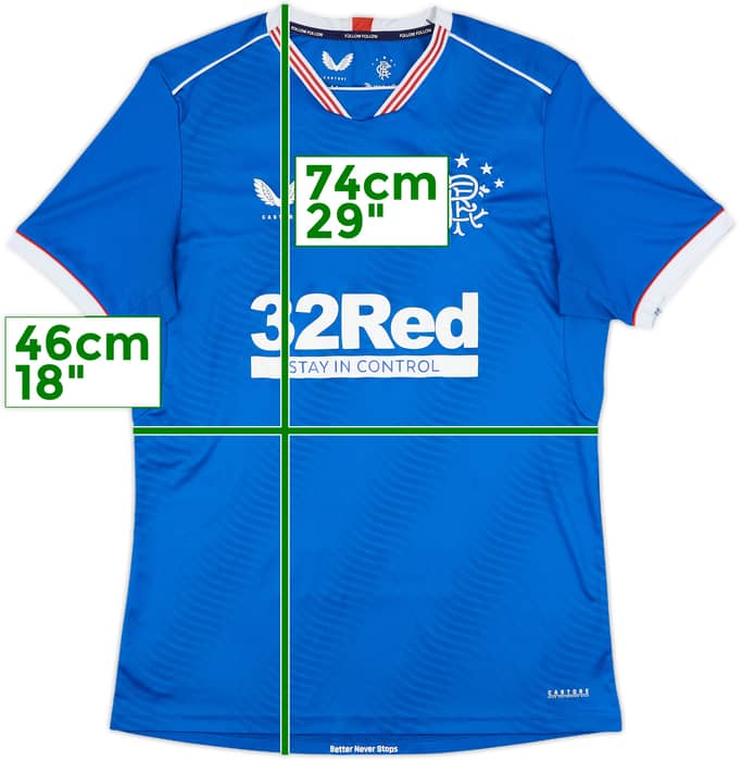 2020-21 Rangers Home Shirt - 8/10 - (M)