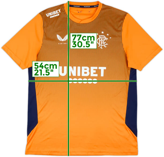 2022-23 Rangers Castore Training Shirt - 8/10 - (L)