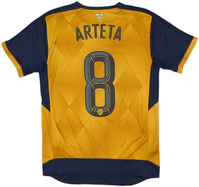 2015-16 Arsenal Away Shirt Arteta #8 - 7/10 - (M)