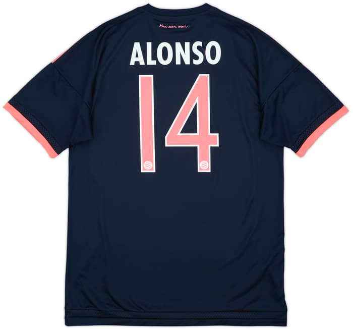 2015-16 Bayern Munich Third Shirt Alonso #14 - 8/10 - (M)