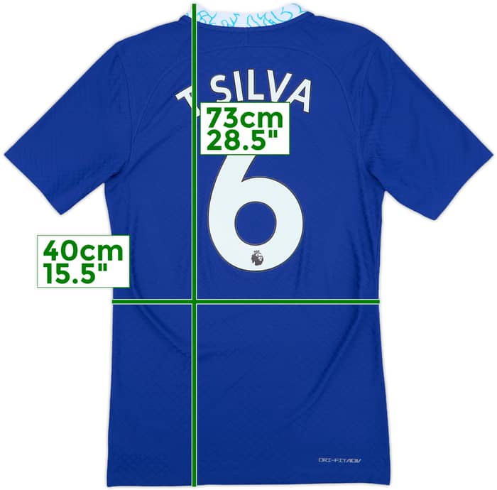 2022-23 Chelsea Authentic Home Shirt T.Silva #6 - 10/10 - (XS)