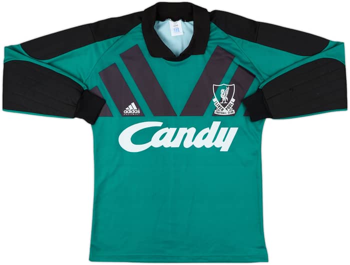 1991-92 Liverpool GK Shirt - 8/10 - (S)